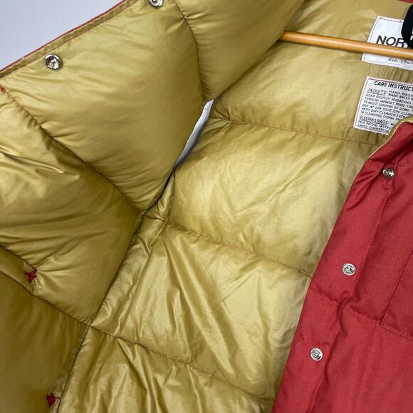 Vintage 80s The North Face Brown Label Down Puffer Vest Gorpcore Winter Women L - Picture 9 of 16